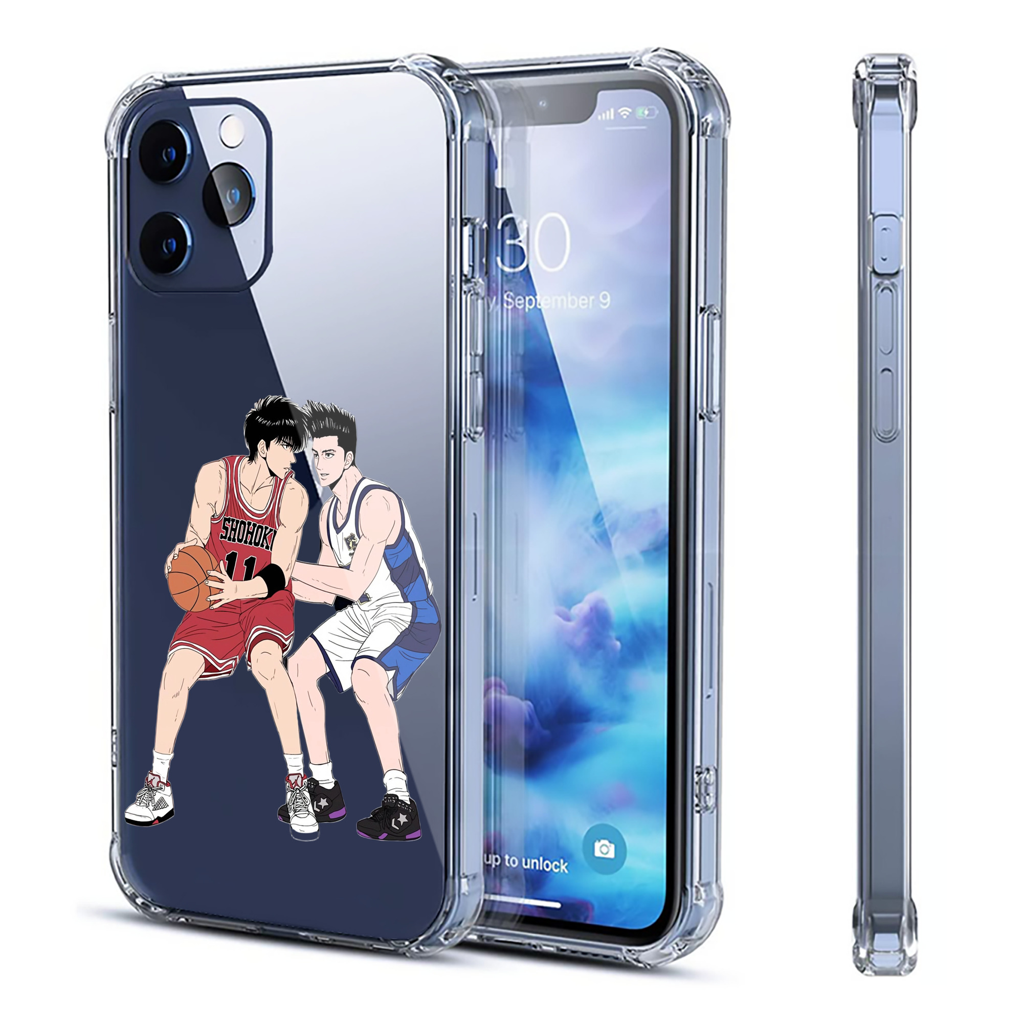 （画像用） SLAM DUNK／スラムダンク 【iPhone 12シリーズ対応】透明スマホケース（クリアソフトケース）